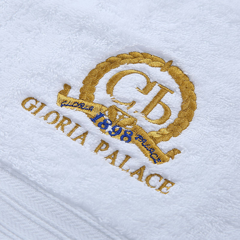 embroidery logo on towels