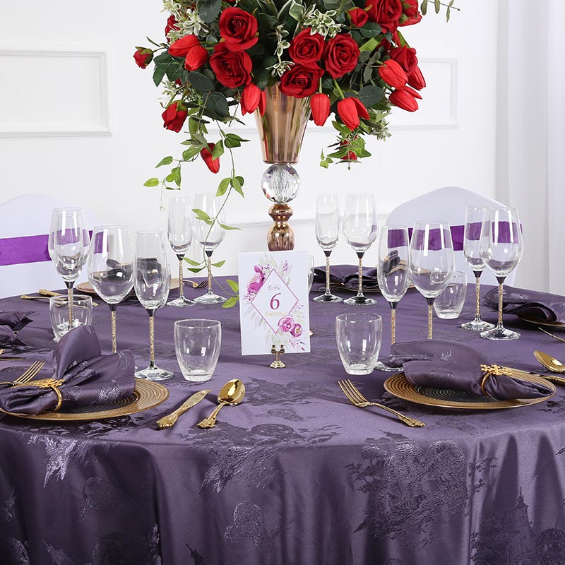 purple Table cloth 