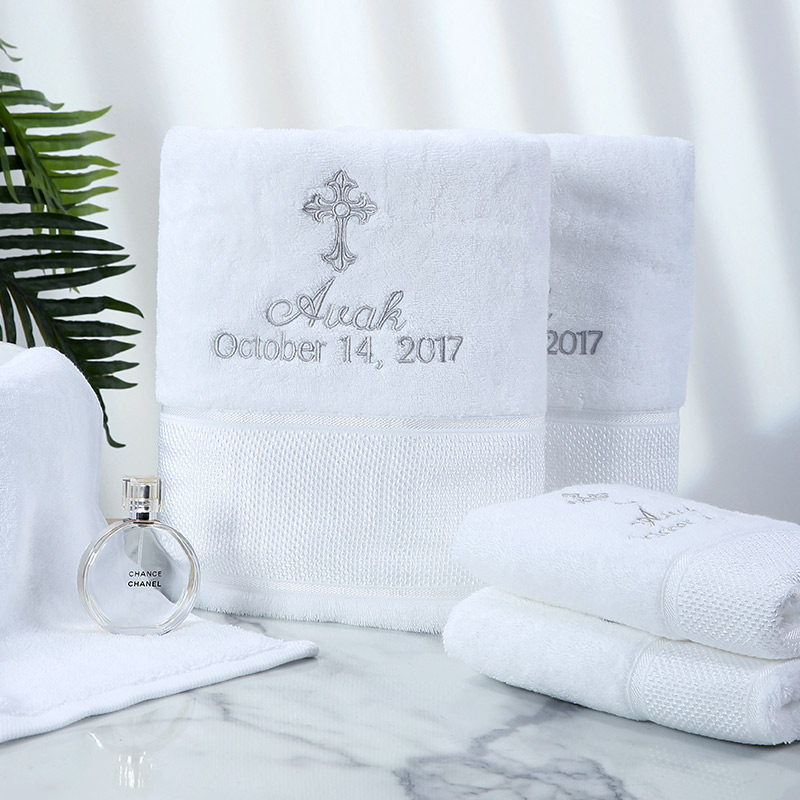 Auak hotel white towels sets