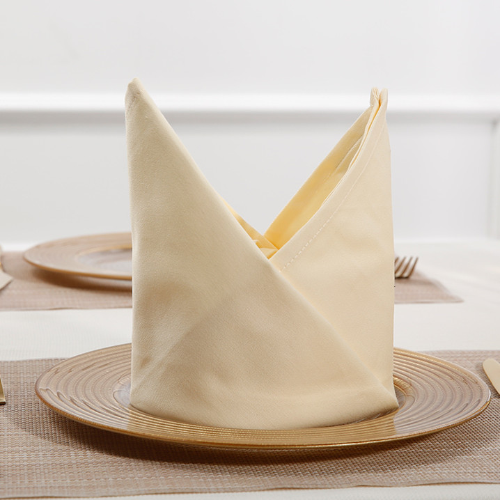 Cream napkins