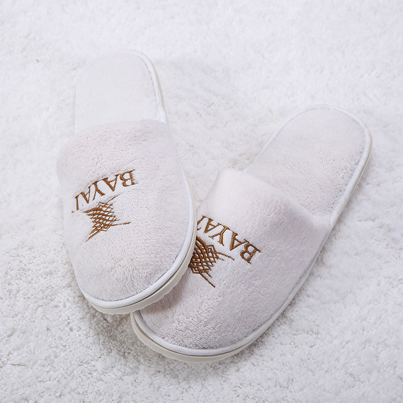 hotel velour slippers