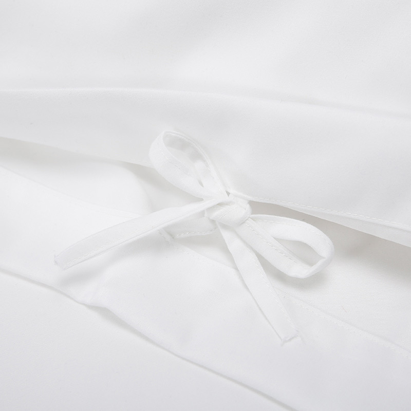 white hotel pillow case