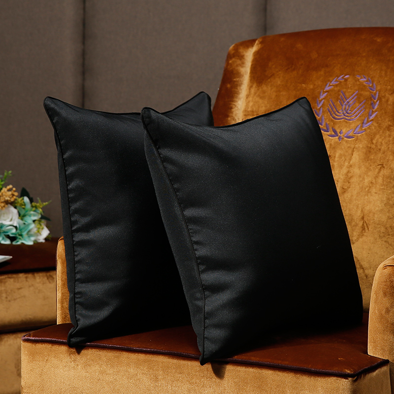 Black cushion cover