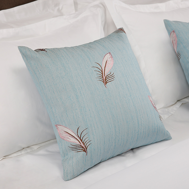 Feather cushion cover