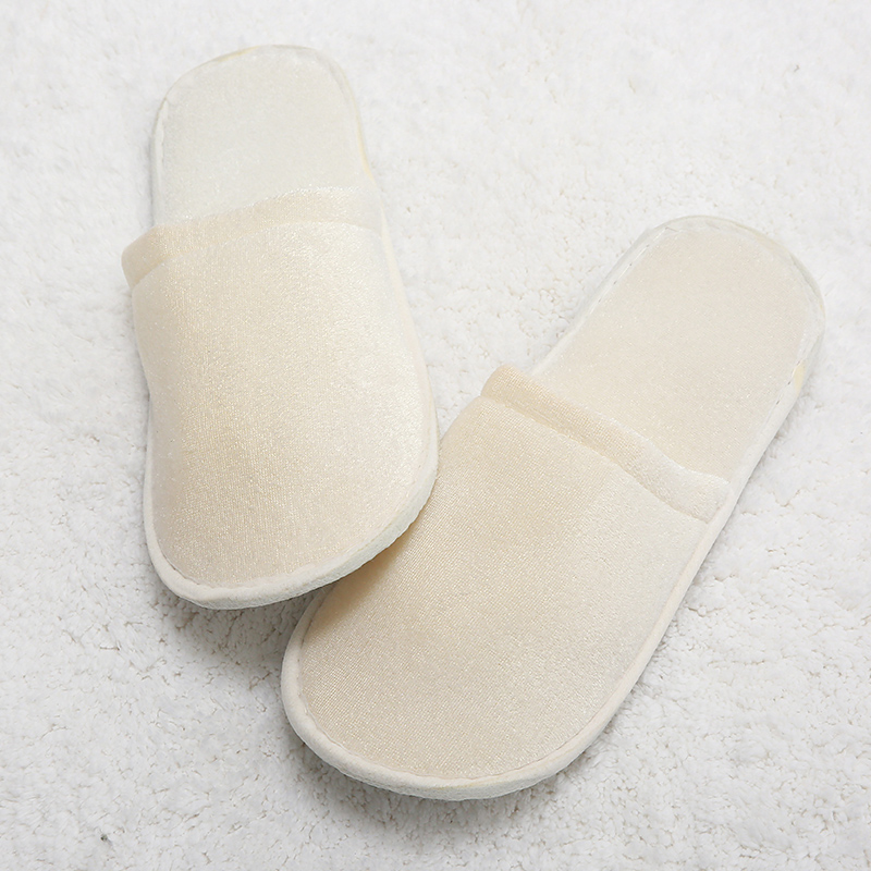 Non-slip Closed Toe Spa Slippers for Hotel, Travel