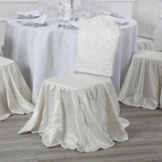 Wedding Chair Covers Decoration Polyester Spandex Stretchable Banquet Flat Chair Cover