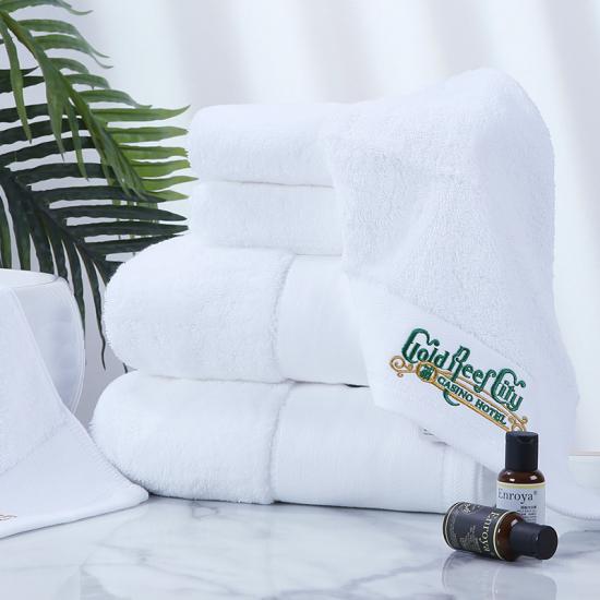 Luxury White Bath Towel Set - Combed Cotton Hotel Quality Absorbent 8 Piece Towels