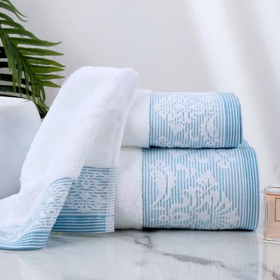 Luxury White Hand Towels - Soft Circlet Egyptian Cotton