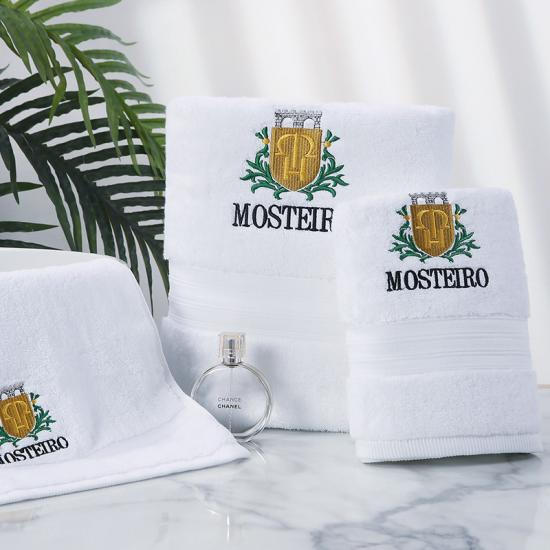 Luxury White Bath Towels Large 700 GSM Circlet Egyptian Cotton