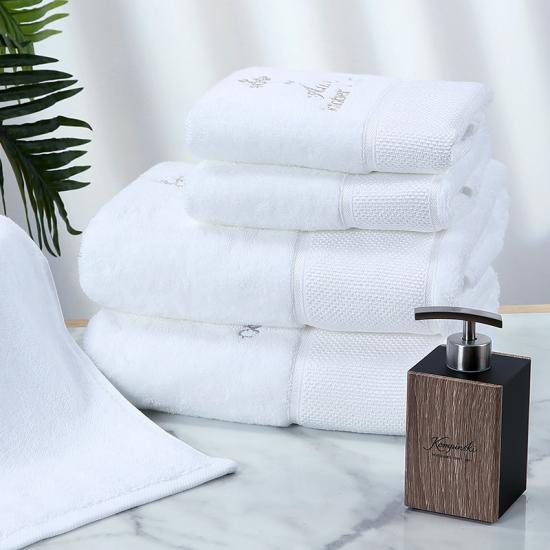 Amazon Basics Quick-Dry Luxurious Soft 100% Cotton Towels White Set of 1 Bath Towels