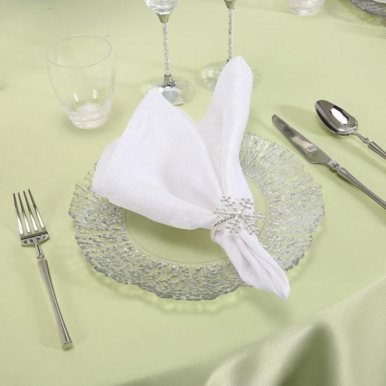 High Durable 100% Cotton White Customizable Restaurant Dinner Napkin