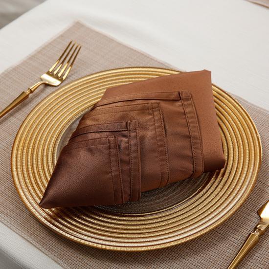 Brown table napkin