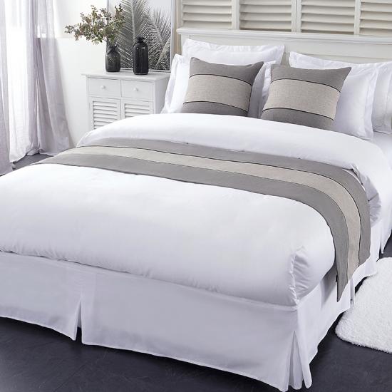 Essentials Spectrum Duvet Cover White Double (50/50 Polycotton)