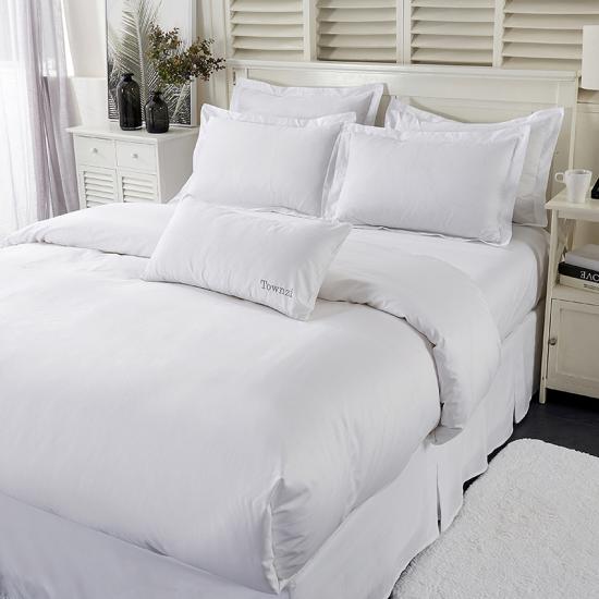 Comfort Satin Duvet Cover White Double