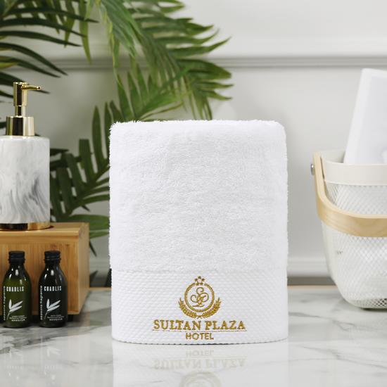 21s Luxuriously Absorbent White Towels With Border