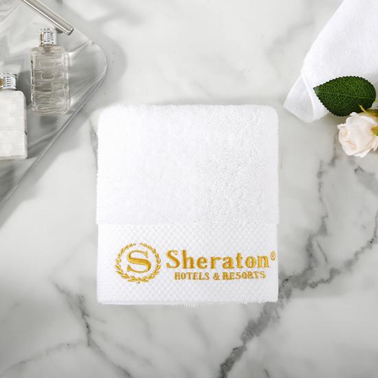 Luxuriously Absorbent Towels White With Elegent Border