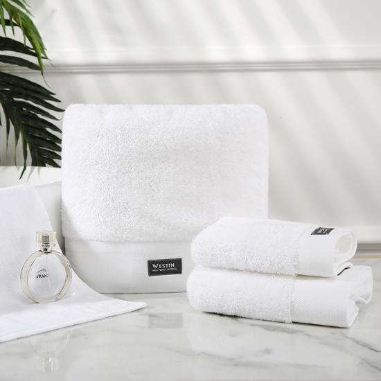 Luxurious Long Looped Pile Towels With Classic Border