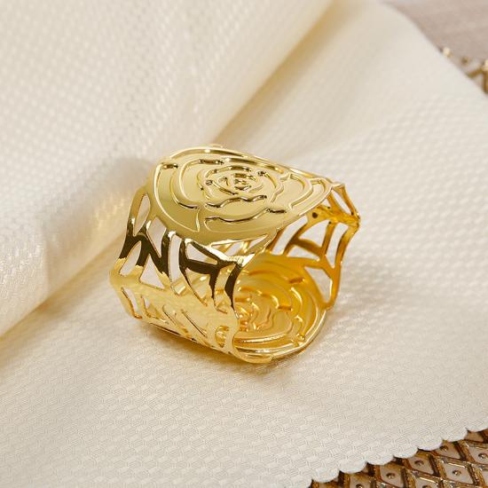 Shining Gold Plated Tableware Decoration Accessories