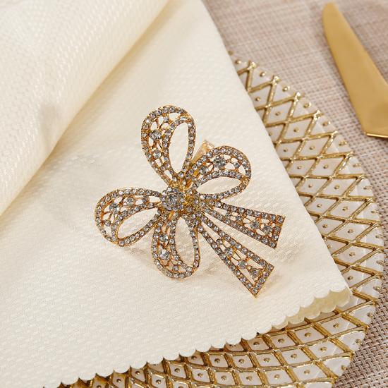 Glittering Gold-plating Hotel Dining Table Napkin Holder