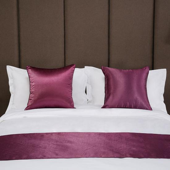  Queen King Satin Pure White 100% Cotton Bedsheet Bed Linen 5 Star Hotel Bedding Set