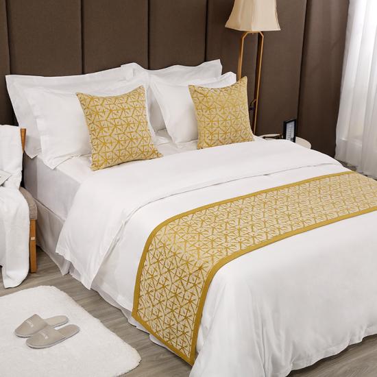 yellow colour Luxury bed runner