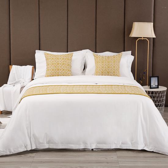 yellow colour Luxury bed runner