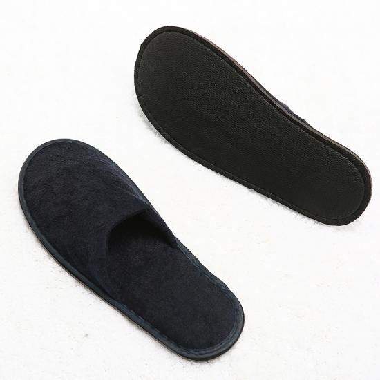 Terry Cotton Closed Toe Disposable Slippers Fit Size for Men and Women for Hotel